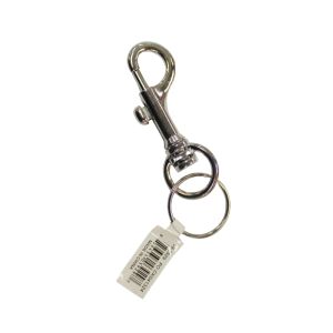 Diamond Bolt Clip Keychain  Silver 1 Ea 09-3929