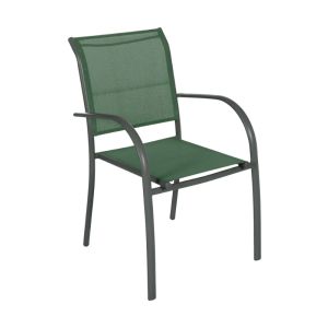  Armchair Piazza 56x65x88cm Alu Olive Green 1 Ea 322162