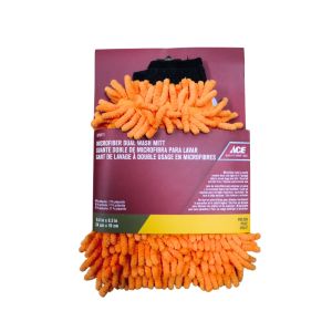 ACE DUAL WASH MITT MICROFIBER ORANGE 1 pk 8250771