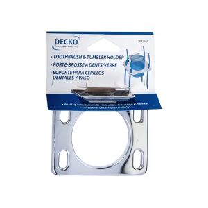 Decko Toothbrush Tumbler Holder  Chrome Silver 1 Ea 40435