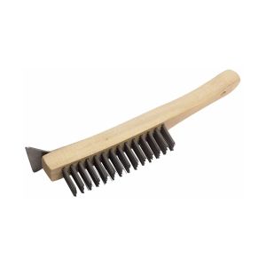 Heavy Duty Wire Scratch Brush 4 Row 1 Each CXH1007