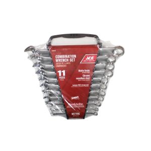 Ace Intl Combination Wrench Set 11 s Metal 1 Each 2104107