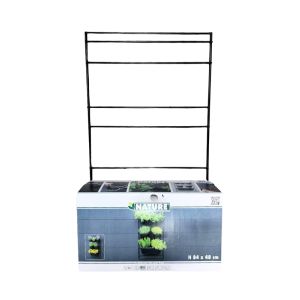 Nature Metal Wall Plant Trellis – 84 × 48 cm 5.5L- Blk