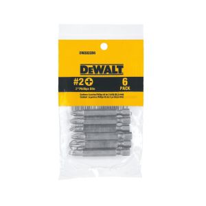DeWalt Phillips #2 X 2 in Screwdriver Bit Heat-Treated Steel 6pk 1 Each 2294387