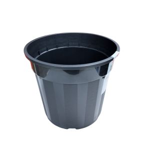 Nature Recycled Plastic Plant Pot -10L Black