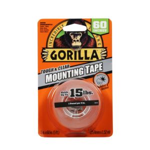 Gorilla Mounting Tape 1x60 In Clear 1 Each 9329830