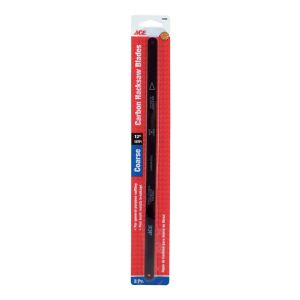 Ace 12 in. Carbon Steel Hacksaw Blade 18 TPI 2 pk 1 Each 25994