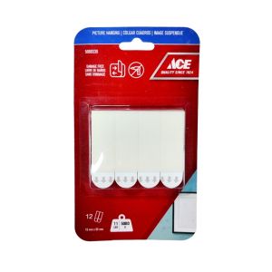 Ace Removeable Picture Strips Card 11 lbs White 12 Pack 5999339