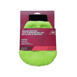 ACE Wash GLove Microfiber Green  1 Each 8250581