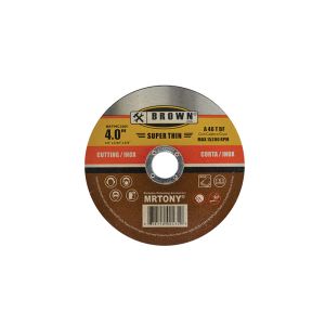 Brown USA Super Thin Metal Cutting Discs 4 In Aluminum Oxide 1 Each BRTMC3001