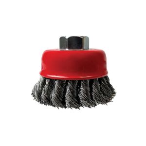Brown USA Knotted Wire Cup Brush 5/8x3 In Metal - Red 1 Each 997075
