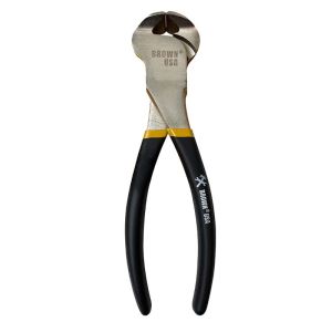  Brown USA End Nipper Pliers 8 In Chrome -  Steel 1 Each BREN008