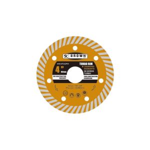  Brown USA Turbo Rim Diamond Blade 4x5/8-7/8 In Metal 1 Each 4HS10TUGPW