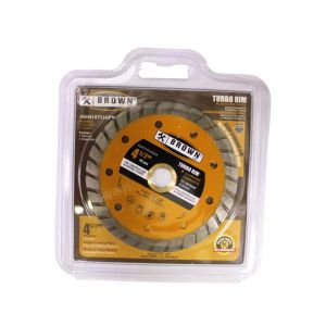Brown USA Turbo Rim Diamond Blade 4.5x5/8-7/8 In Metal 1 Each 45HS10TUGPW