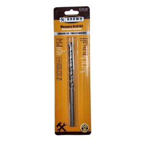  Brown USA Carbide Tip Masonry Drill Bit 5/16x6