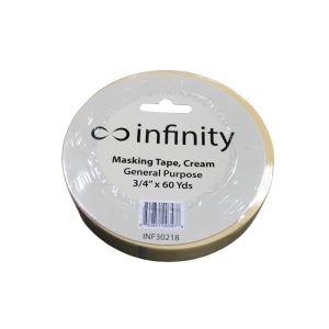 Cyg Intl Inc Masking Tape 3/4x60 Yd Cream 1 Each INF30218