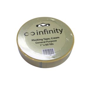 Infinity General Purpose Masking Tape – Cream, 1 in. x 60 yds