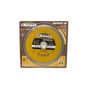  Brown USA Continuous Rim Diamond Blade 4.5x5/8-7/8 In Metal 1 Each 45HS10TL80W