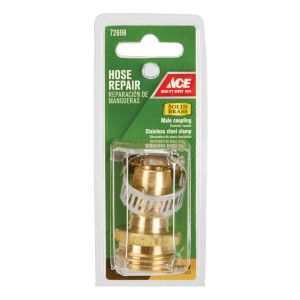 Ace Threaded Hose Repair Barb Male Coupling 5/8x3/4 In Brass 1 Each 72698