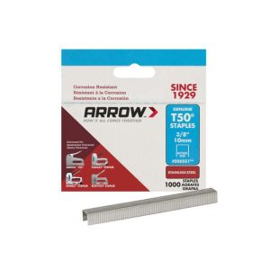 Ace Arrow Staple  T50 1000pk Three 8th Inch  1 Ea 2098960