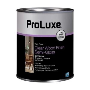 Proluxe Clear Wood Finish Semi Gloss Lacquer Deft 1 Qt  1 Ea 11228
