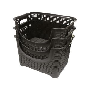 Kennedy Pick Up Basket Set 3pcs  Chocolate 1 Ea BAC-273045