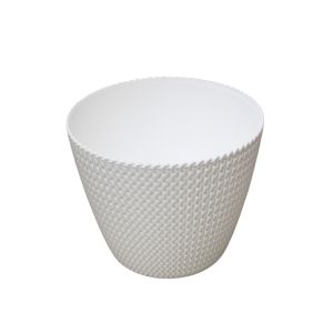 Splofy Flower Pot White 1 Ea 767-DSP260S449