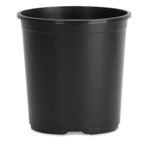 Black Plastic Flower Pot 7inch  6-1/2 W x  6.5  D 1 Each 7595374