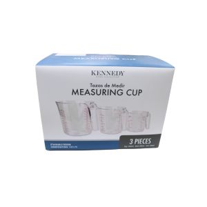 Kennedy  Measuring Cup 3Pcs Set  Transparent 1 Ea 305094