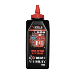 CE Tools Marking Chalk Extreme Visibility Baboon Butt 10oz Red 1 Ea 2008398