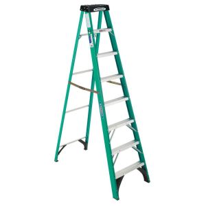Ace Inernational Fiberglass Step Ladder 8 Ft Green 1 Each 1037845