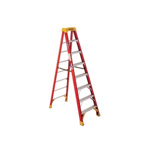 Werner Fibreglass Step Ladder 8 Ft Orange 1 Each 17991