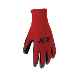 Ace Men's Indoor Outdoor Coated Work Gloves Red XL 1 Pair 6356968