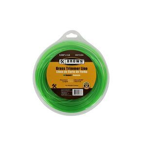 Brown USA Grass Trimmer Line Rnd 1LB x 0.080 In Orange / Green 1 Each BRGTL0006