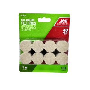 Ace Intl Self Adhesive Felt Pad 1 In Beige 1 Each 5426242