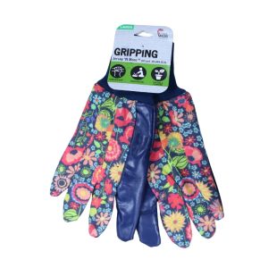 Midwest Garden Glove Floral Print Jersey Knit Cuff   1 Ea 7010416
