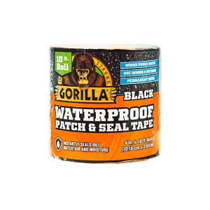 Gorilla Waterproof Patch and Seal Tape 4 In x10 Ft Black 1 Each 4924494