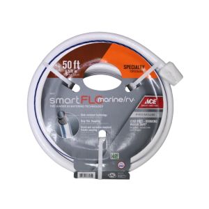 Ace SmartFLO 5/8 in. D X 50 ft. L RV/Marine Hose White 1 Each 7026216