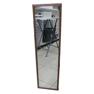 Erias 49 in. H X 13 in. W Natural Brown Plastic Mirror 1 Each 63528