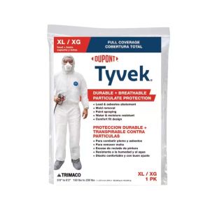 DupontTyvek Coverall with Hood and Boots Xl White  1 Each 1583350