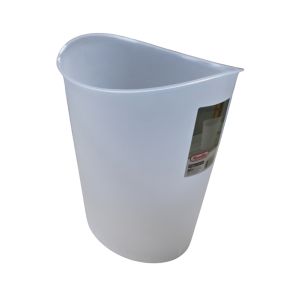 Sterilite Oval Waste Basket 12Qt Clear 1 Ea 76410318606