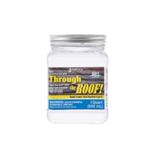 Sashco Through The Roof Gloss Clear Synthetic Rubber Roof Sealant 29 oz  1 Each