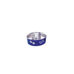 Stainless Steel Dog  Bowl FUSION, Anti Slip - BLUE 73824