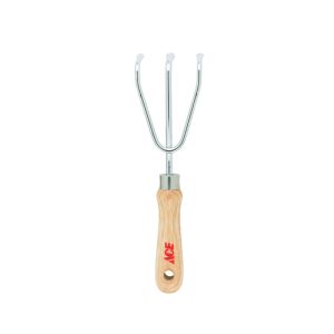 Ace 3 Tine Steel Hand Cultivator Wood Handle 1 Each 71203
