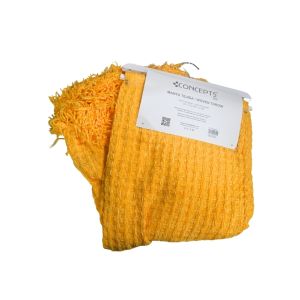 Woven Throw Blanket 157 × 127 cm – Yellow
