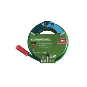 Ace 5/8 in. D X 75 ft. L Medium Duty Garden Hose Green/White 1 Each 7204209