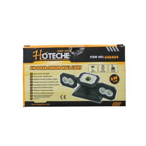 Hoteche 6W Solar Sensor Wall Light 1 Each 440404