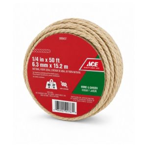ACE Natural Sisal Rope 1/4