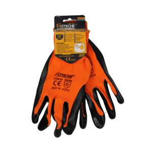 Hoteche Nitrile Gloves 10Inch 250Mm 13G Polyester 1 Ea 430610