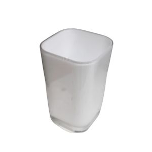  Living Accents Bathroom Plastic Tumbler Square  White 1 Ea 6998630